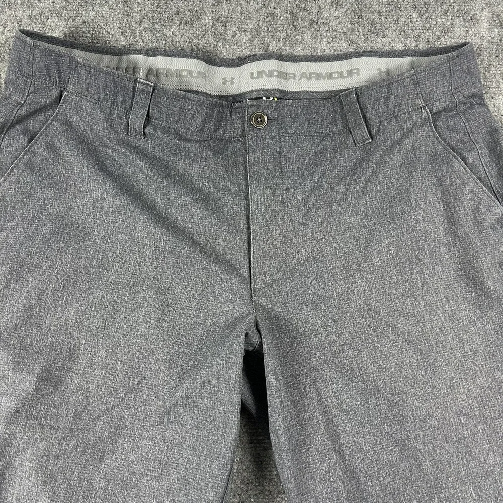 Under Armour Pants Mens 42x30 Gray Stretch Chino Casual Straight Leg‎ Golf